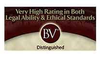 Very High Rating in Both Legal Ability & Ethical Standards BV Distinguished